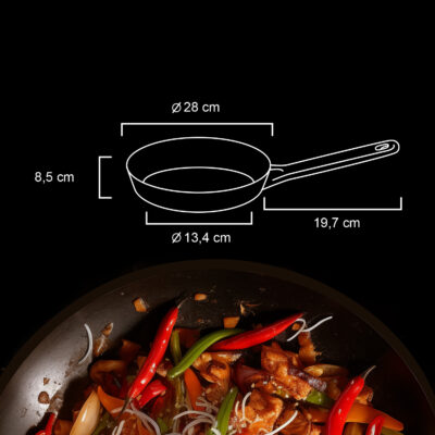 Serpenyő WOK 28 CM TEFLON PLATINUM PLUS - Image 2