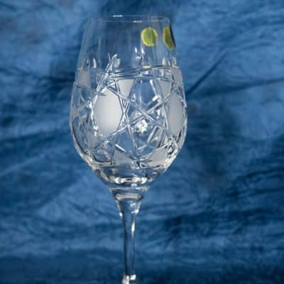 Krištálové brúsené poháre 350 ml set 6 kusov