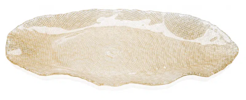 Podnos FOL trbietlavo zlatý glitter 32 x 22,5 cm