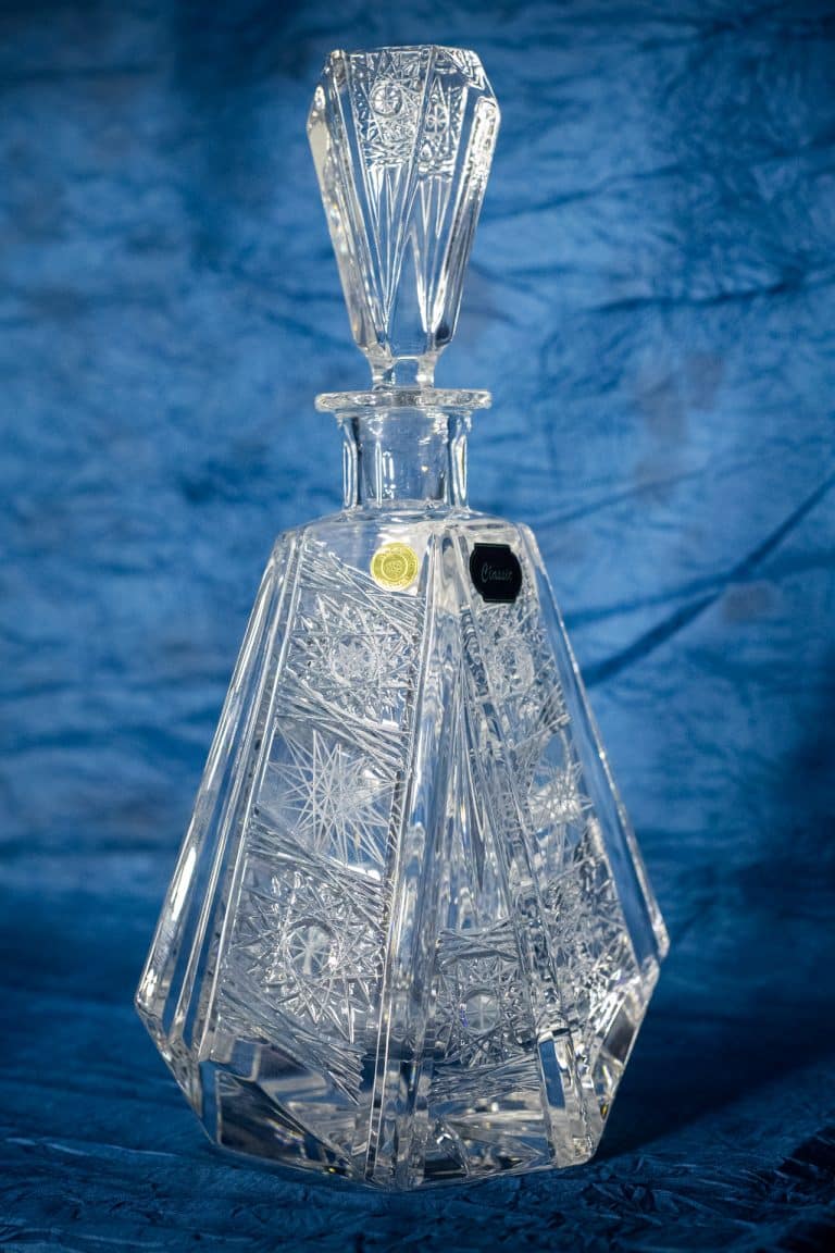 Crystal cut kulacs whiskys üveg 500 ml