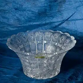 Vágott kristálytál 15 cm
