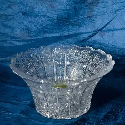 Krištálová brúsená miska 15 cm