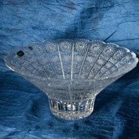 Vágott kristálytál 30 cm