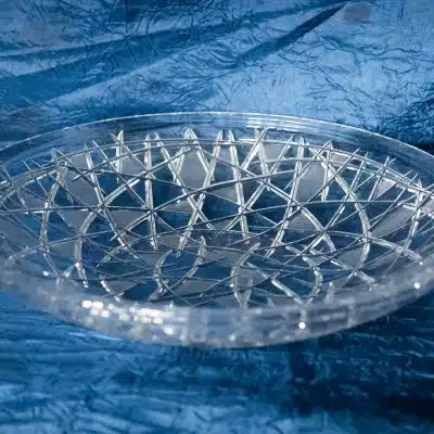 Krištálová brúsená miska 30 cm