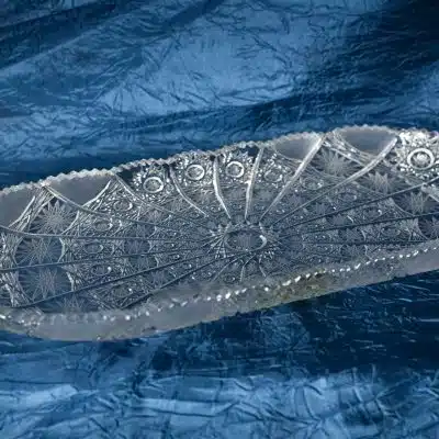 Krištálová brúsená miska 35 cm