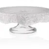 Podnos na tortu DIAMAN číry D26 cm H10,5 cm