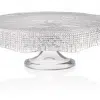 Podnos na tortu DIAMAN číry D33 cm H10,5 cm
