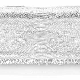 Podnos DIAMAN číry 53 x 17 cm H1,5 cm