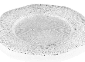 Tányér DIAMAN átlátszó D34 cm H2 cm
