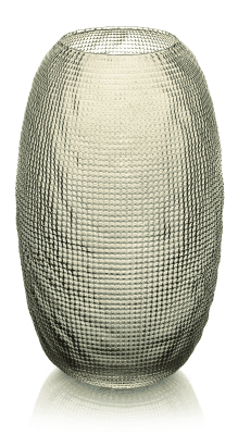 Váza DIAMAN béžová H29 cm D17,5 cm