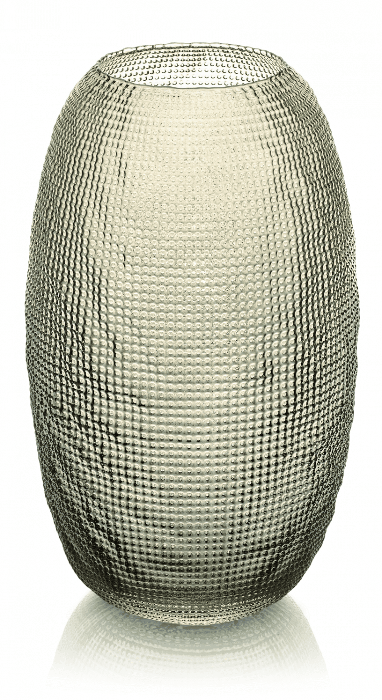 Váza DIAMAN béžová H29 cm D17,5 cm