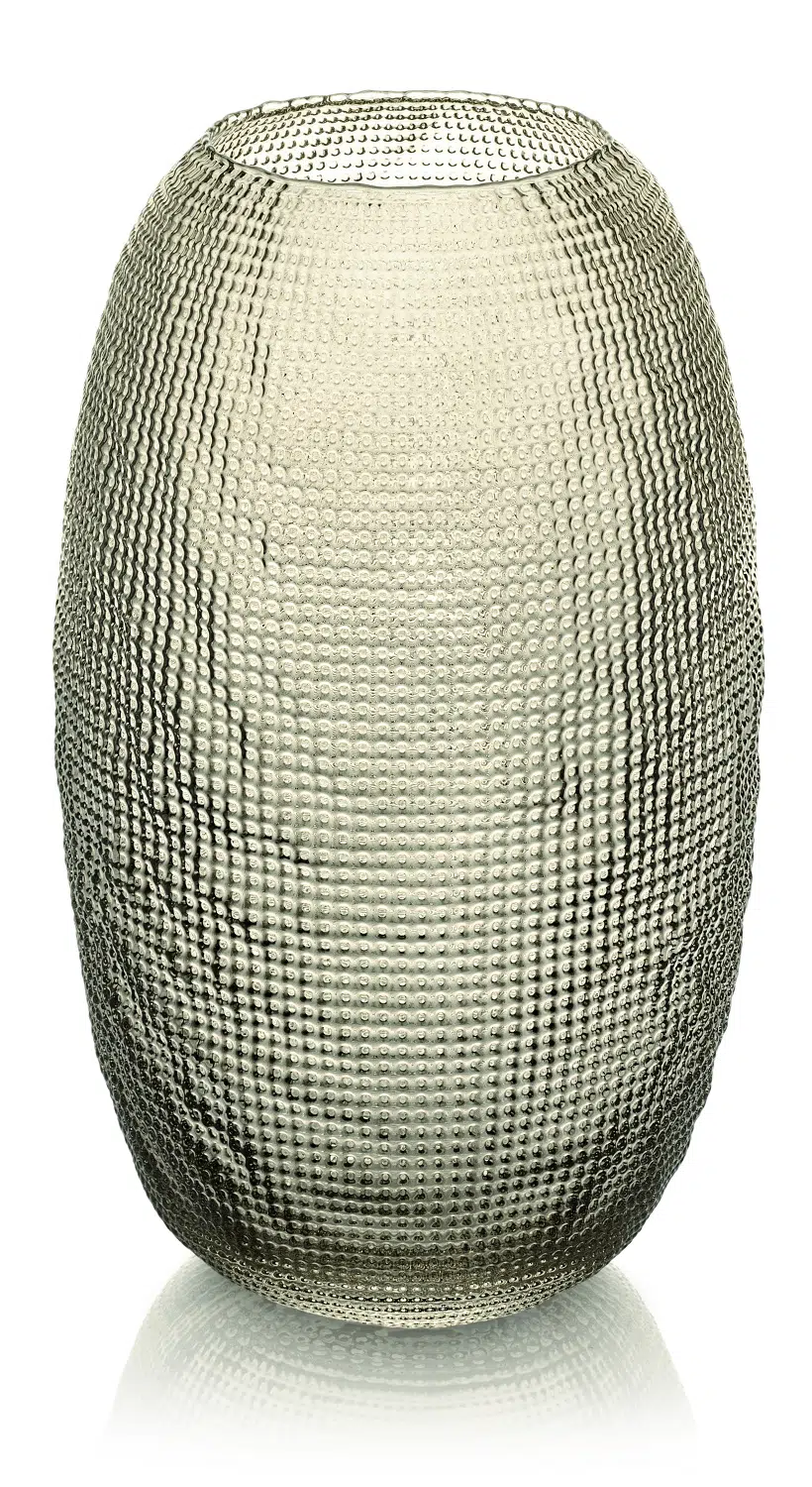 Váza DIAMAN béžová H29 cm D17,5 cm