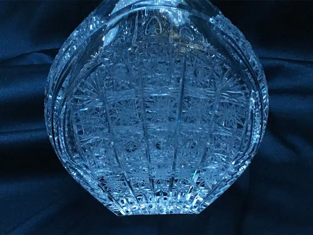 Krištáľová brúsená whisky fľaša 700 ml