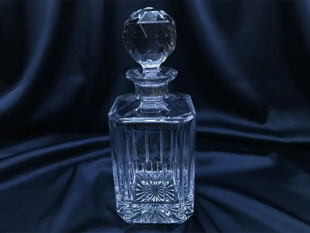 Krištáľová brúsená whisky fľaša 800 ml