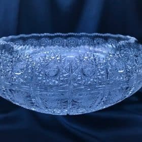 Vágott kristálytál 25 cm