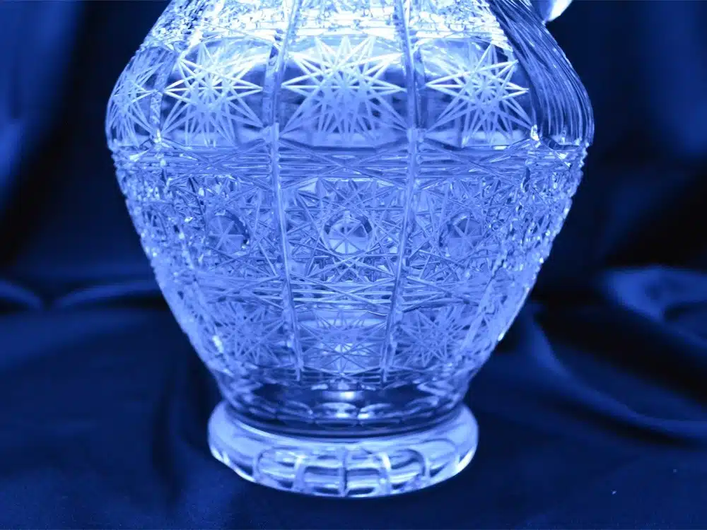 Krištáľová brúsená wine fľaša 1000 ml