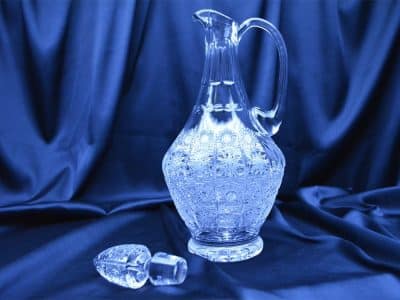 Krištáľová brúsená wine fľaša 1000 ml
