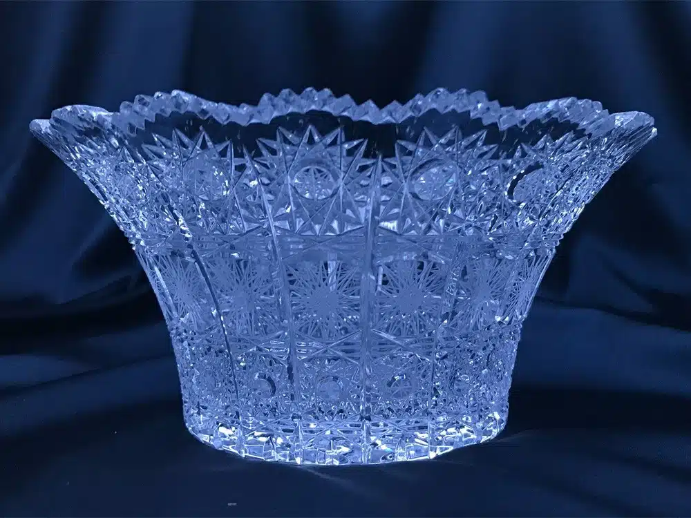 Krištálová brúsená miska 20 cm