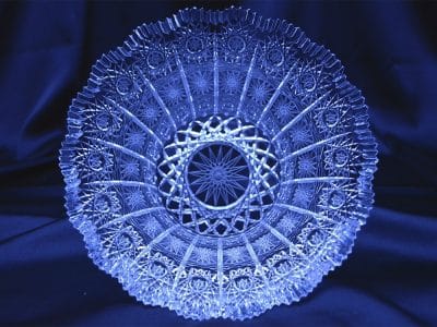 Krištálová brúsená miska 20 cm