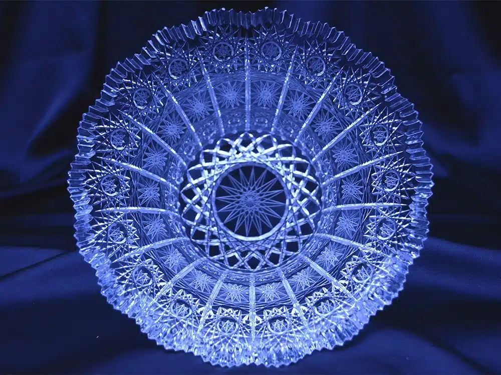 Krištálová brúsená miska 20 cm