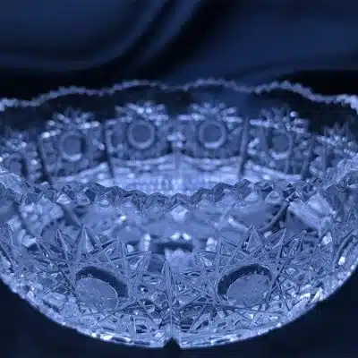 Krištálová brúsená miska 12 cm