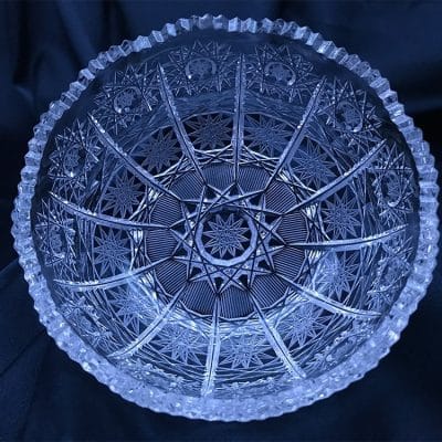 Krištálová brúsená miska 12 cm