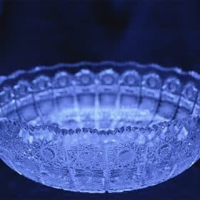 Vágott kristálytál 25 cm