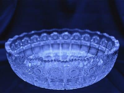 Krištálová brúsená miska 25 cm