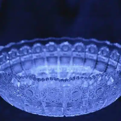 Krištálová brúsená miska 25 cm