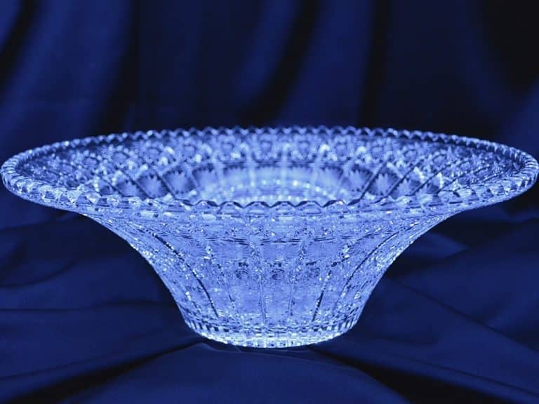 Vágott kristálytál 36 cm