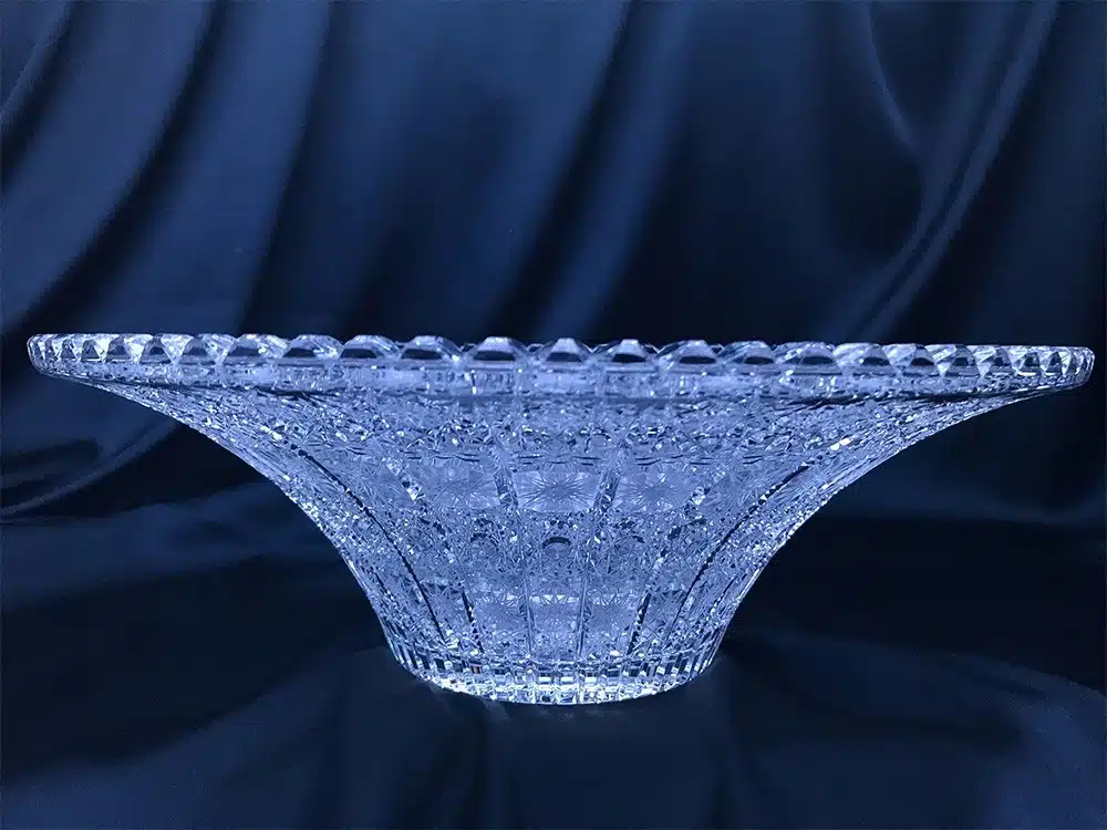 Krištálová brúsená miska 36 cm