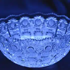 Vágott kristálytál 14 cm