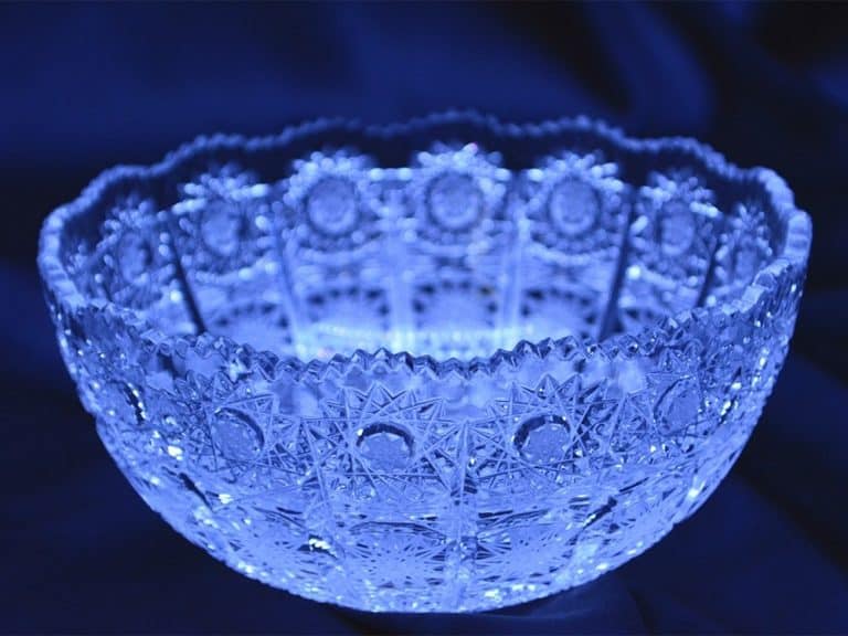 Vágott kristálytál 14 cm