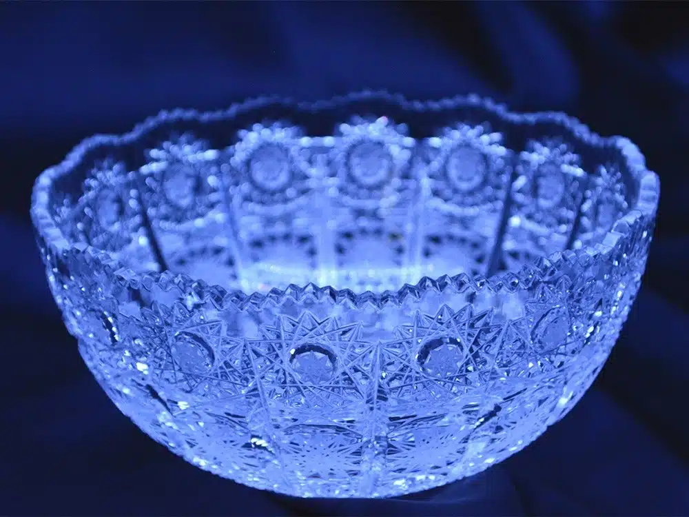 Krištálová brúsená miska 14 cm