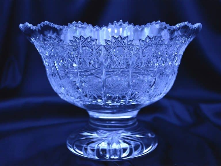 Vágott kristálytál 20 cm