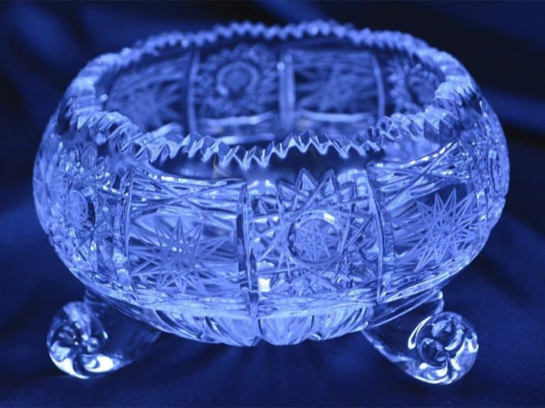 Vágott kristálytál 11 cm