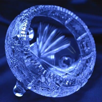 Krištálová brúsená miska 11 cm
