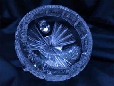 Krištálová brúsená miska 11 cm