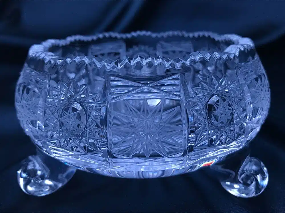 Krištálová brúsená miska 12 cm