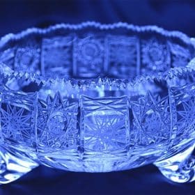 Vágott kristálytál 15 cm