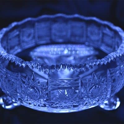 Krištálová brúsená miska 15 cm
