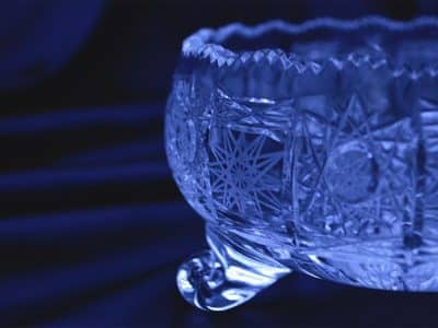 Krištálová brúsená miska 15 cm