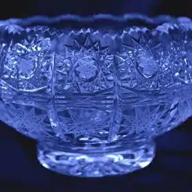 Vágott kristálytál 15 cm
