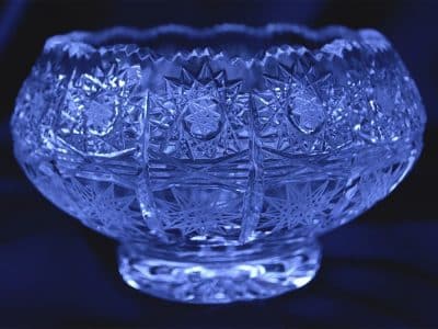 Krištálová brúsená miska 15 cm