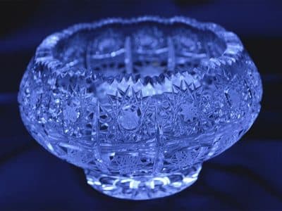 Krištálová brúsená miska 15 cm