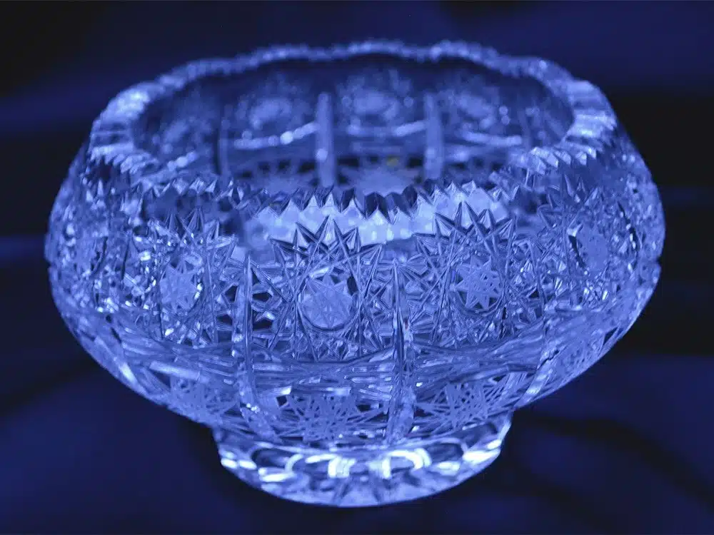 Vágott kristálytál 15 cm