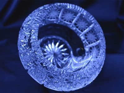 Krištálová brúsená miska 15 cm
