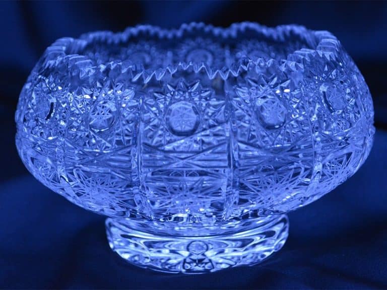 Vágott kristálytál 13 cm