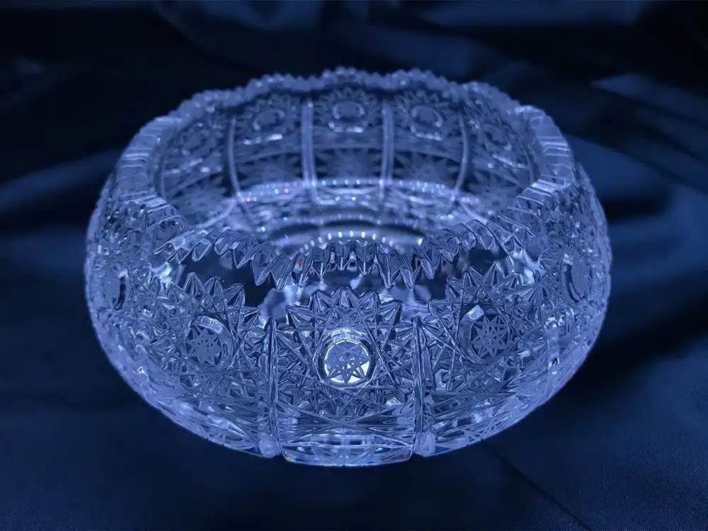 Krištálová brúsená miska 13 cm