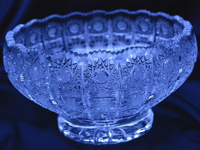 Vágott kristálytál 20 cm